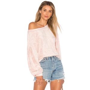 Free People Blush Velvet Milan Sweater